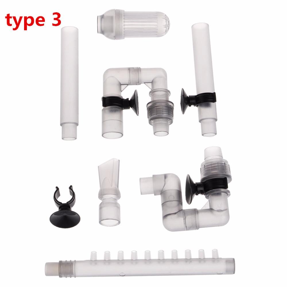 HW-602B/HW-603B Water Inflow Outflow Tube Pipe Fish Tank Aquarium Filter External Parts Inlet Outlet Accessories Set