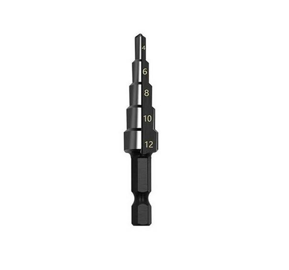 High Hardness Universal Hex Shank Step Drill Bit Set