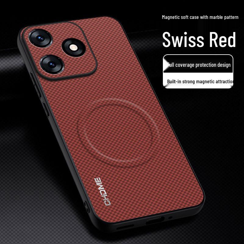 

Tecno SPARK10 4G Drop-Proof Magnetic Case with Mark Texture Full Coverage