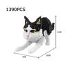 Lovely Pets Animals Nanobricks Cat Micro Diamond Block Kitten Build Model Construction Blocks Educational Toys For Kids Gifts