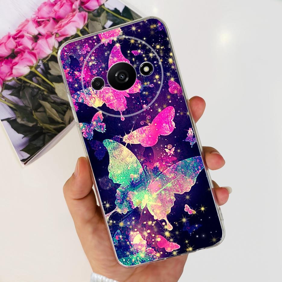 Für Xiaomi Redmi A3 Hülle Stilvolle Bemalte Abdeckung 6,71'' Klare Silikon-Weiche-TPU-Handyhülle Für Xiaomi Redmi A3 RedmiA3 Fundas Capa
