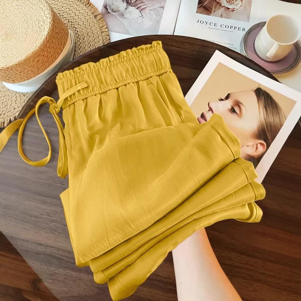 Loose and versatile narrow wide-leg pants women's 1116 summer new casual pants thin sunscreen and thin drape straight pants