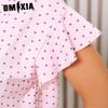 GMXIA Summer Short-sleeved Shorts Two-piece Loungewear Women's Loose Comfortable Suit