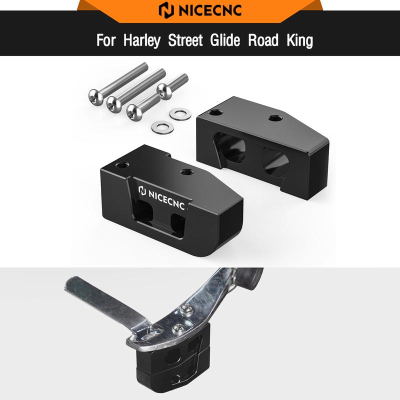For Harley Street Glide FLHX 2006-2024 Kickstand Lift Block Riser 1"/2" Road King FLHR Special FLHRXS Electra Glide Ultra Limite