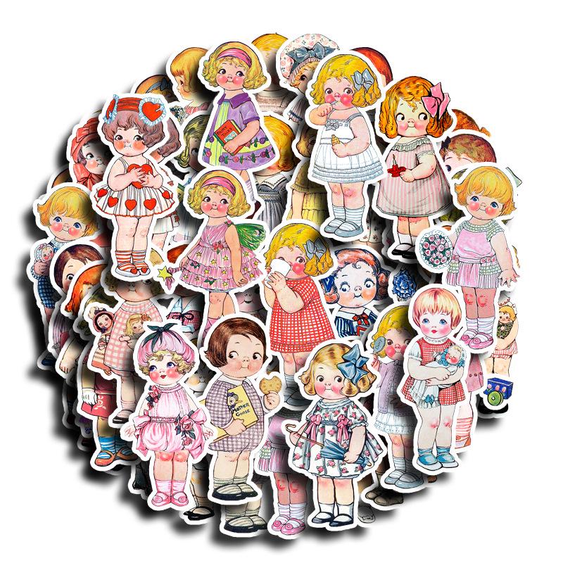 60 Cute Japanese Style Loli Manor Stickers for Phone, Suitcase, Tablet - Waterproof Decorations