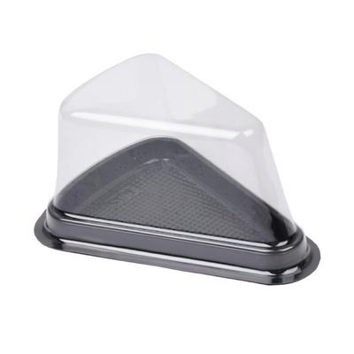50Pcs Disposable Cake Box Transparent Lid Baking Accessories PET Moon Cake Tray Triangular Mousse Cake Packing Box Bakery Supply