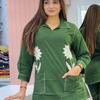 Women Cotton Slub Kurti with Palazzo Set Indian Designer Ethnic Kurta Cord Set