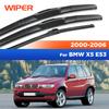 Wiper Front & Rear Wiper Blades Set Kit For BMW X5 E53 2000 2001 2002 2003 2004 2005 2006 Windshield Windscreen 24"22"18"