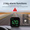 LED G4S GPS HUD Car Head Up Display 2.5 Inch Screen Digital Clock Compass Speedometer KMH Alarm On Board Computer With Holder