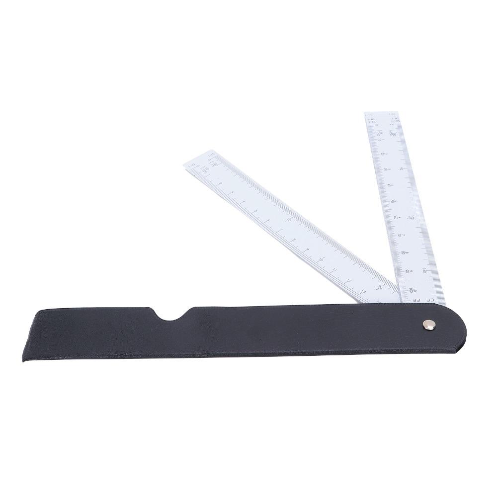 Foldable Design Fan Shaped Ruler Plastic Scale Tools Durable Architect Scale Ruler Clothing Design