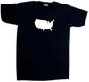 USA Outline V-Neck T-Shirt