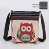 Ethnic Elephant & Butterfly Embroidered Crossbody Bag - Women's Cultural Canvas Shoulder Accessory