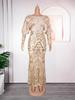 Elegant Plus Size Sequin Party Evening Dress for Women
