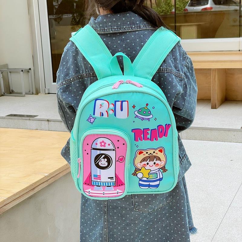 Cute Baby Backpack Cute Cartoon Kindergarten Primary School Student Schoolbag Foreign Style Printing Boys And Girls Backpack