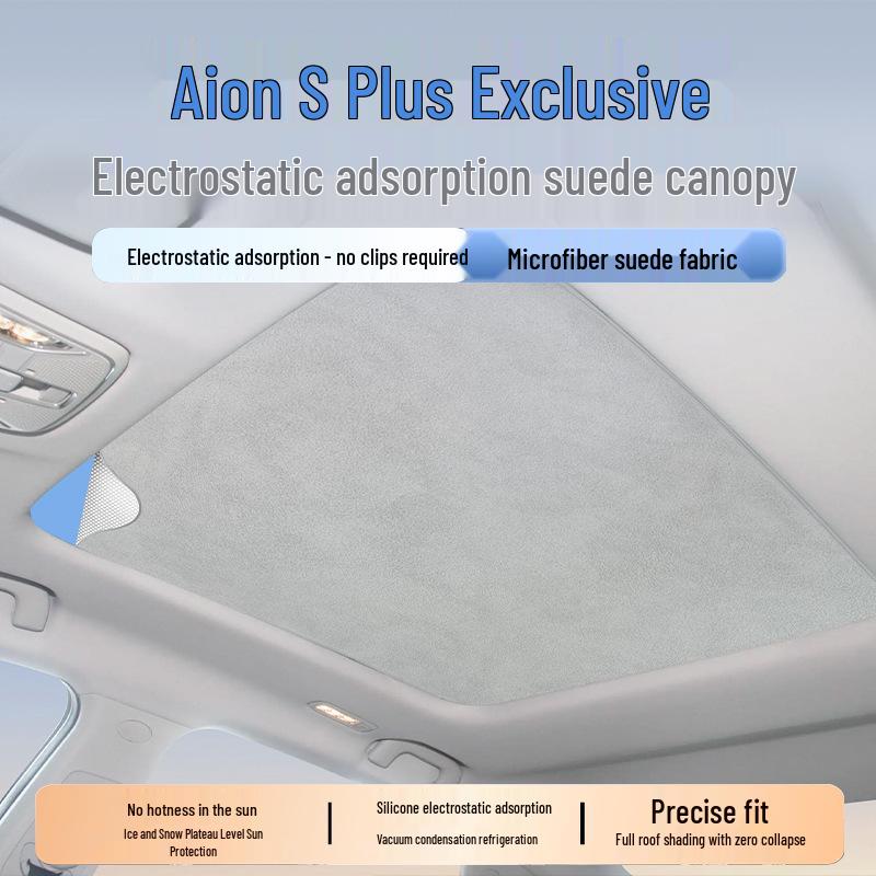 AION S-Plus/V-Plus/Y Electrostatic Car Sunroof Sunshade Rice White