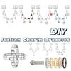 Double Chain Bracelet Charms Fit 9mm Bracelet Stainless Steel Charm Italian Links DIY Making Spliceable Charm Bracelet Link
