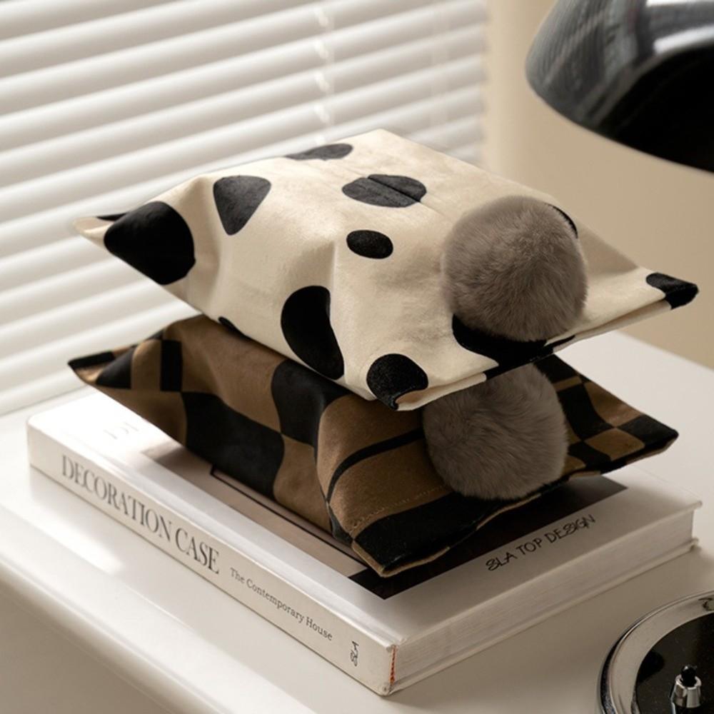 High Quality Luxury Tissue Box Multipurpose Portable Napkin Storage Bag Convenient Napkin Dispenser Car Organizer Decorative
