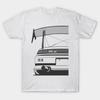 Men Black Print T-shirt S14 Silvia Big Wing No-Cut Transfer Paper Print Cotton Tshirt