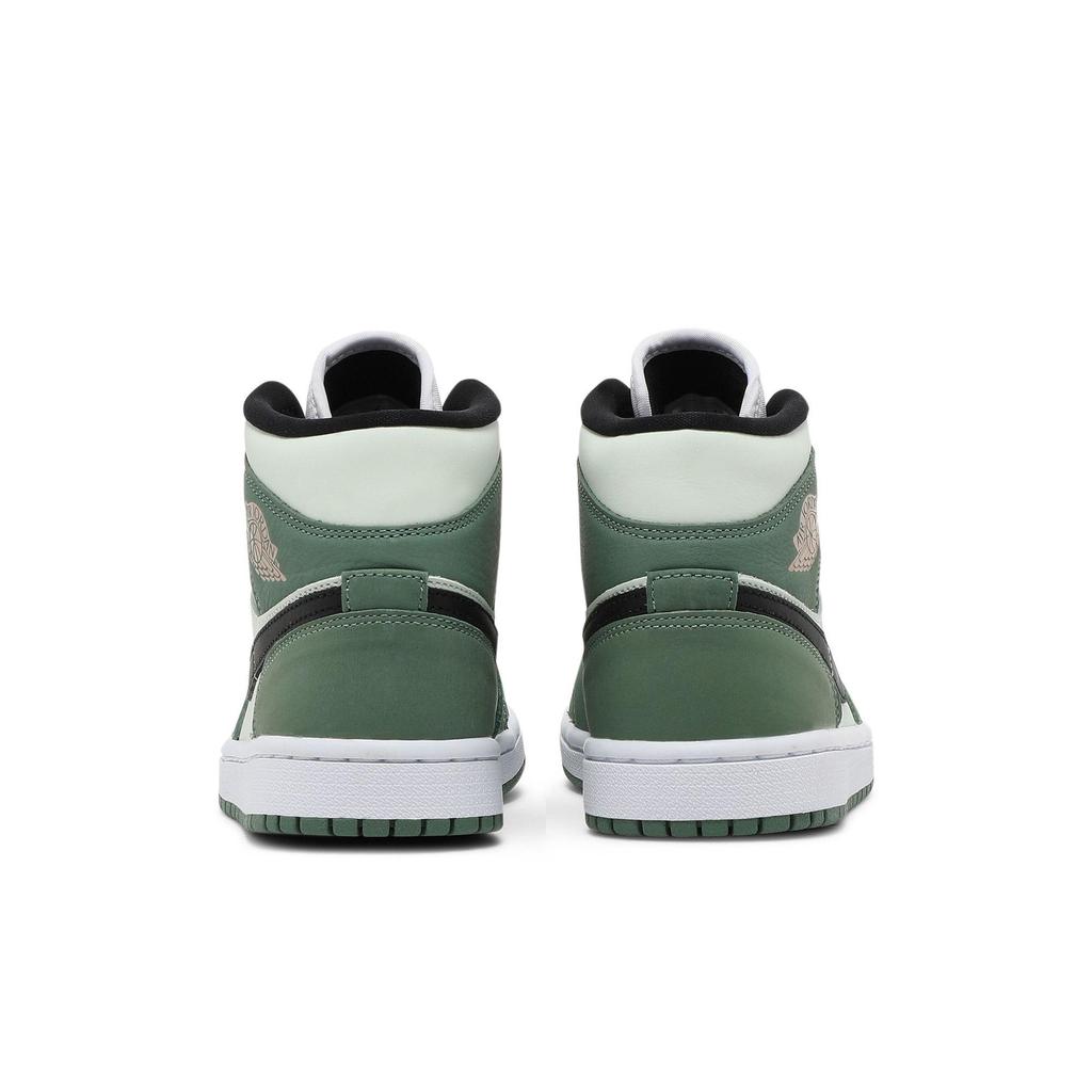 Womens Air Jordan 1 Mid SE 'Dutch Green' (women's sizes) Dutch Green / Black / Barely Green / Arctic Pink Vintage Basketball Shoes CZ0774 300