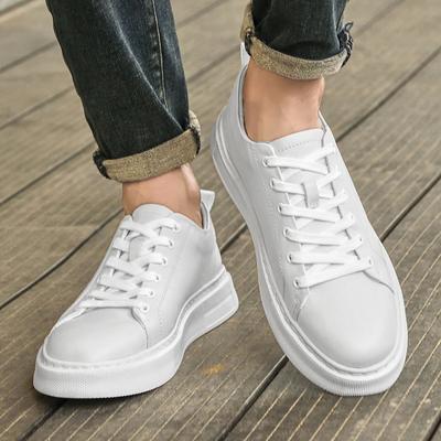 Echt leer heren boardschoenen Luxe kwaliteit design Minimalisme stijl Jeugd Outdoor Vrije tijd Feest Dagelijks kantoor wandelschoenen