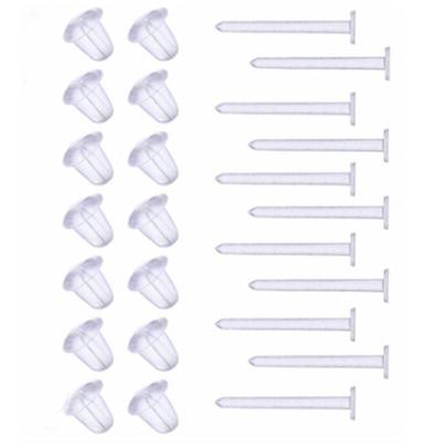 Transparente Schmuckteile Neue Ohrstecker Ohrstecker Muttern Ohrstecker-Rückseiten Gummi