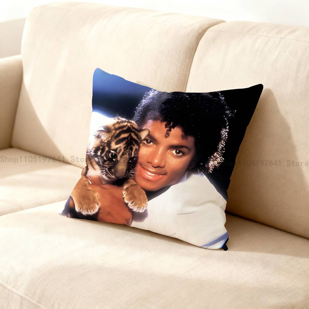 M-Michael Singer J-Jacksons Anime Celebrity Merchandise All-Match Printed Pillow Case Sofa Car Office Room Decoration Protector