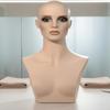 Mannequin Head with Shoulders Realistic Display Bust Sturdy for Jewelers