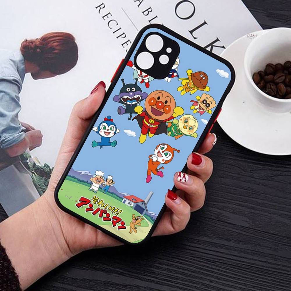 Cartoon Cute Fashion A-anpanmanes Matte Transparent Phone Cover For IPhone Case 16 15 14 13 12 11 Pro Max X XS Max Plus