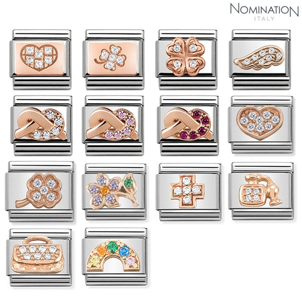 Composable Classic Symbols 9K Rose Gold, Cubic Link 430302 (Choose 1)