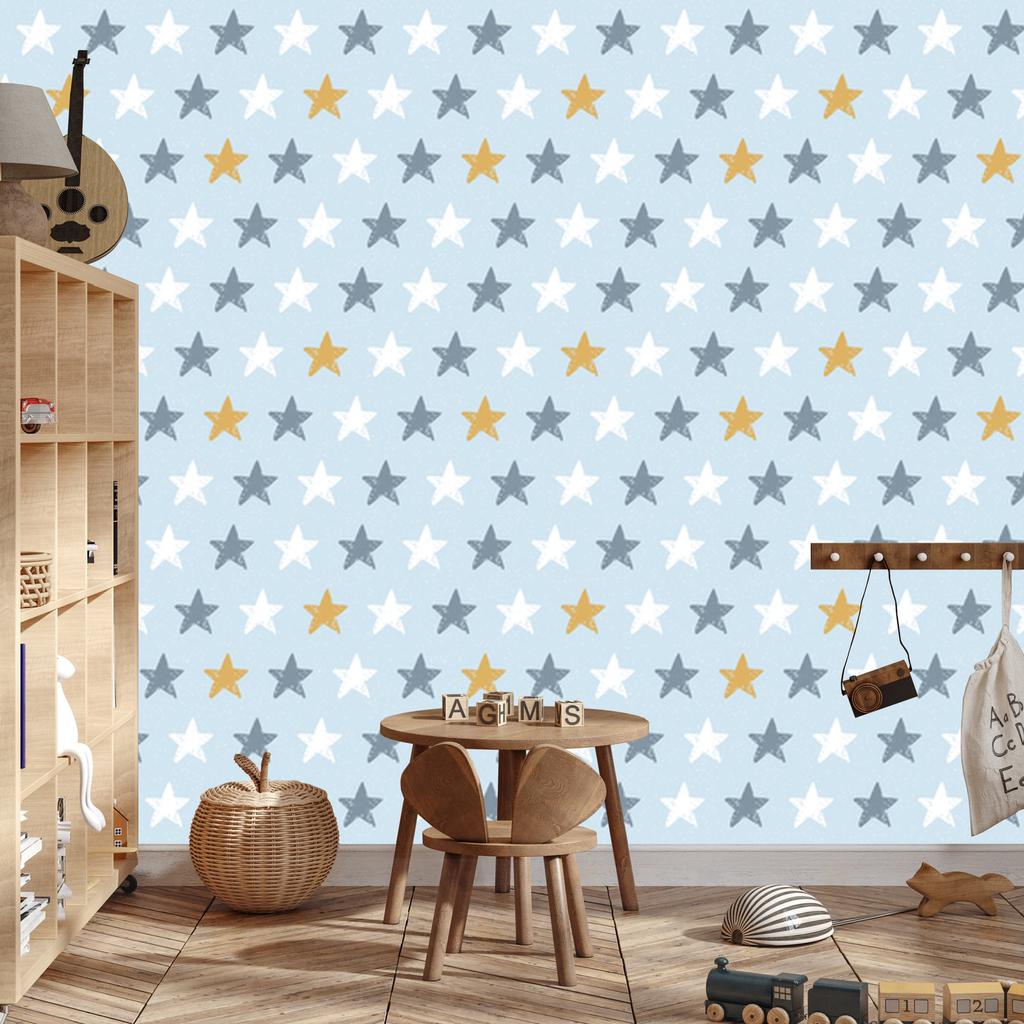 Colorful Stars Wallpaper for Living Room and Bedroom 50x1000