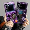 Purple Gaming Console Case for Samsung Galaxy S21 FE S24 Plus S23 Ultra S25 Edge S20 Black Soft Phone Cover