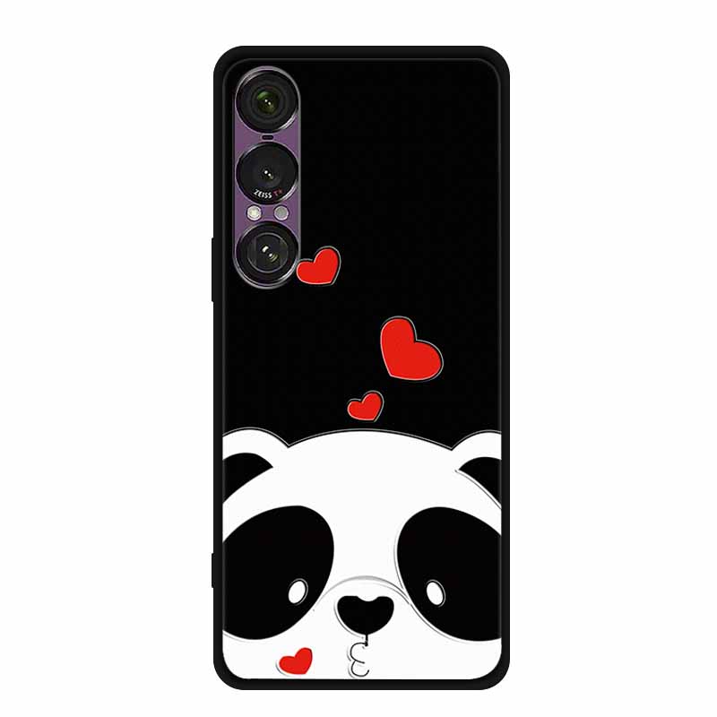 3D Emboss Case For Sony Xperia 1 VII 5G Case Flowers TPU Soft Silicone Back Cover For Sony Xperia 1 VII 2025 Phone Case XQ-FS54