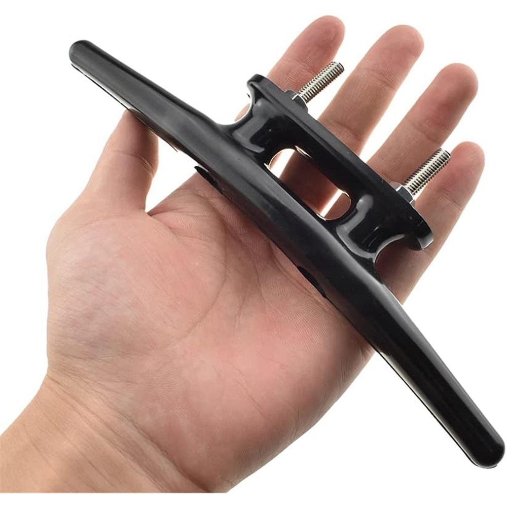 Boulon d'ancre de bateau en nylon – Boulon d'ancre de quai avec vis en acier inoxydable, Pour kayak, canoë, petit bateau, Décoration d'intérieur DIY (Plusieurs tailles, Noir)