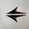 New Universal Engine Side Fender Wing Emble Badge Bonnet Sticker Carbon Fiber Color