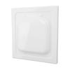 Dual Door Dryer Vent Cover ABS Outdoor Dryer Exhaust Vent Cover with 4 Screws for 4 Inch Pipes and