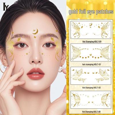3D Butterfly Glitter Face and Eye Temporary Tattoo Stickers for Stage Makeup