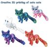 3D Printed Cat Toys, Realistic Hairless Figurines With Movable Joints, Fun Children'S  Year Gifts