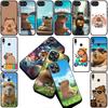 Cartoon C-Capybaras Kawaii Silicone Cover for Xiaomi Redmi Note 12 11 10 Pro 10A 10C 12C 13C Note12 12Pro Coque Phone Case