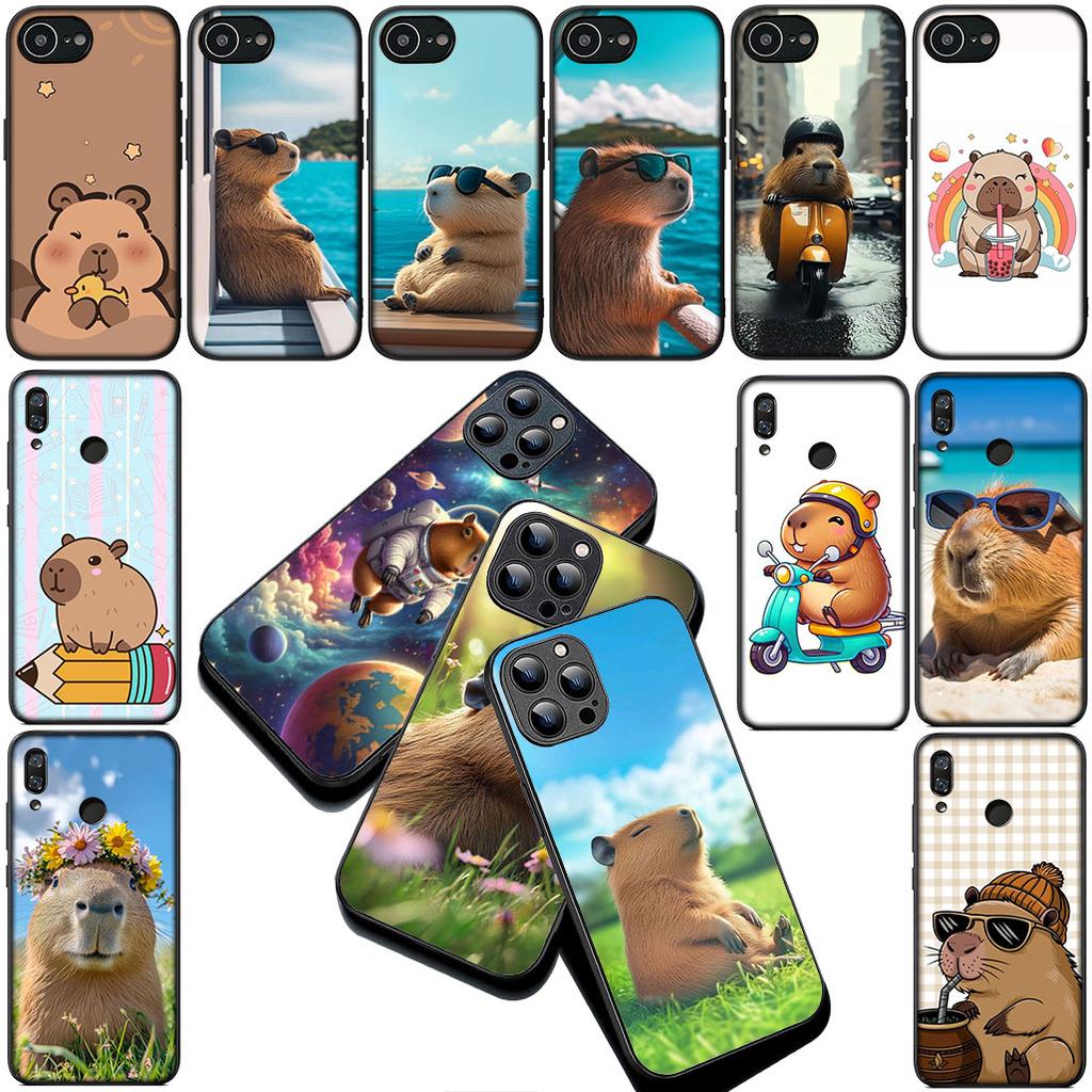 Cartoon C-Capybaras Kawaii Silicone Cover for Xiaomi Redmi Note 12 11 10 Pro 10A 10C 12C 13C Note12 12Pro Coque Phone Case