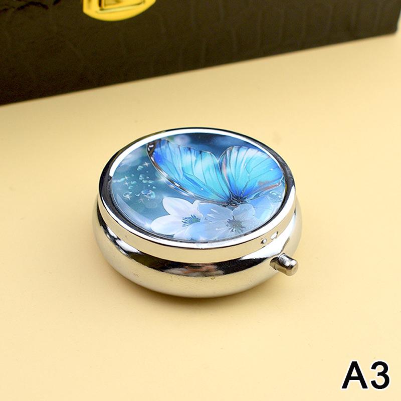 Metal Medicine Box Iris Pill Packaging Health Products Moisture Resistant Storage Case Personalized  Casket