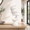 Abstract Human-Profile Sculpture Minimalist Freestanding Decor for Living Room