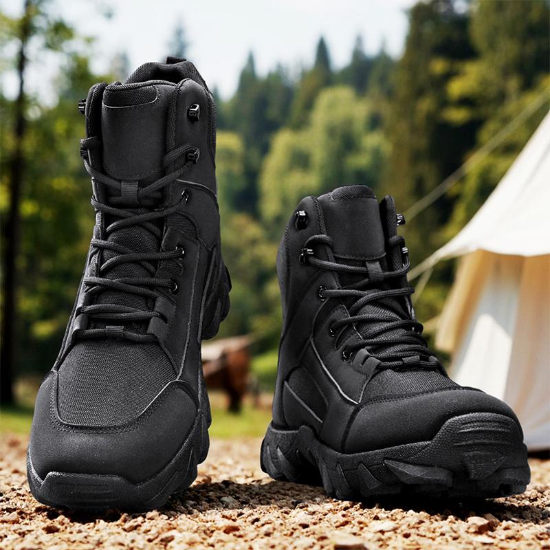 Winter Men Ankle Boots Comfortable Warm Mens Hiking Climbing Shoes Outdoor Cotton Work Boots Non-Slip Waterproof Zapatillas Male