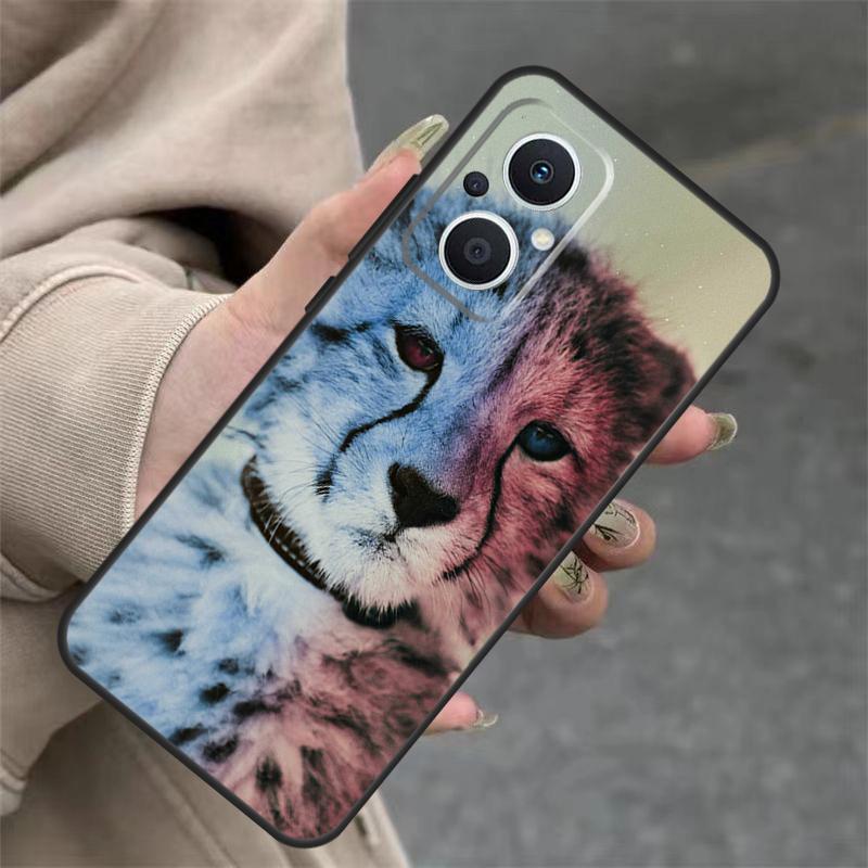 Cheetah Panther Snow Cheetah Case For OPPO Reno 14 10 11 12 13 Pro 11F 12F 13F 14F 7 8 Lite OPPO Find X9 X8 X5 Pro Cover