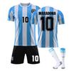 Futbolo rinkinys futbolo pasaulio čempionatui vaikams/suaugusiems Argentinoje rinkinys W 1986-Maradona 24# 25-26