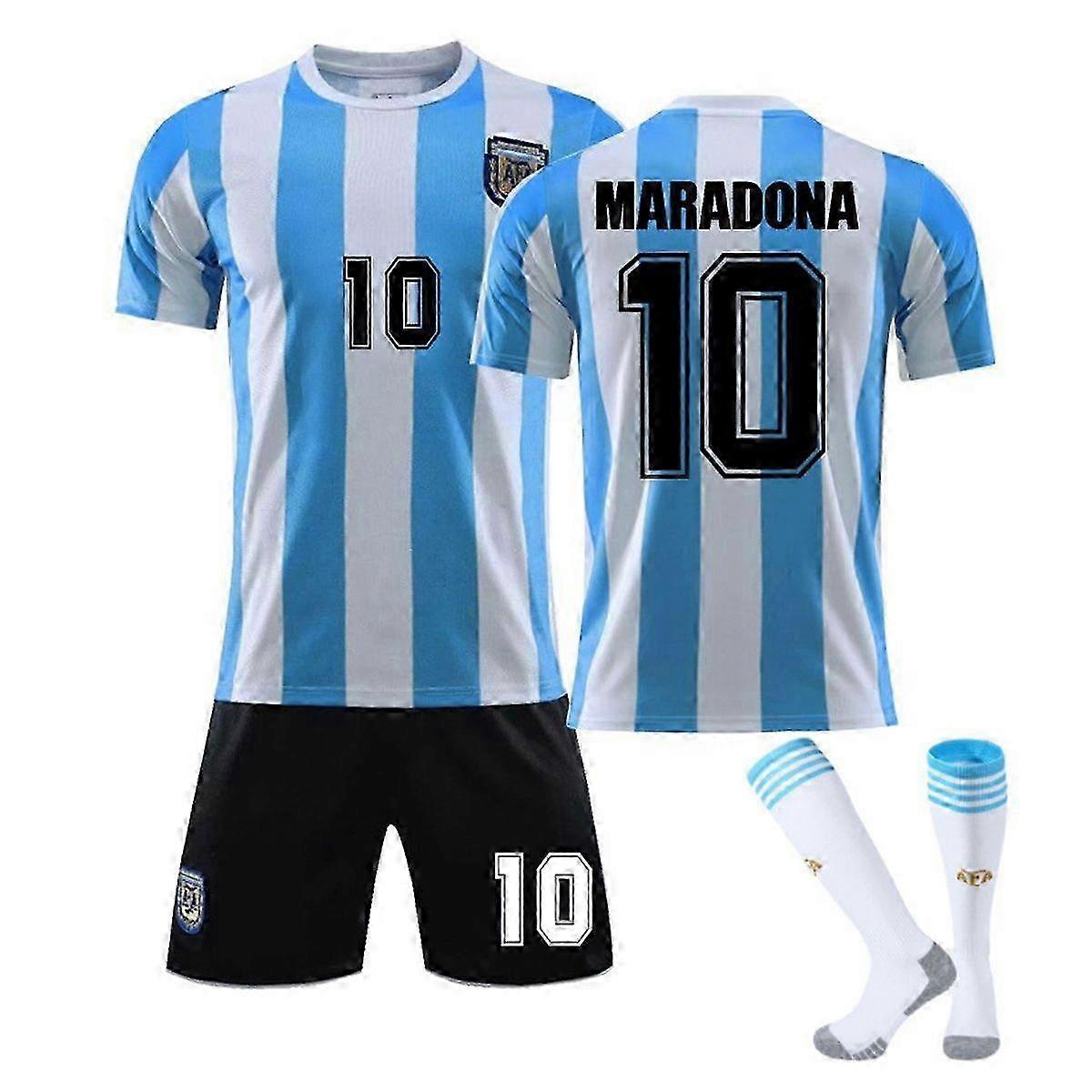 Fußballset für die Fußball-WM für Kinder/Erwachsene in Argentinien Set W 1986-Maradona 24# 25-26