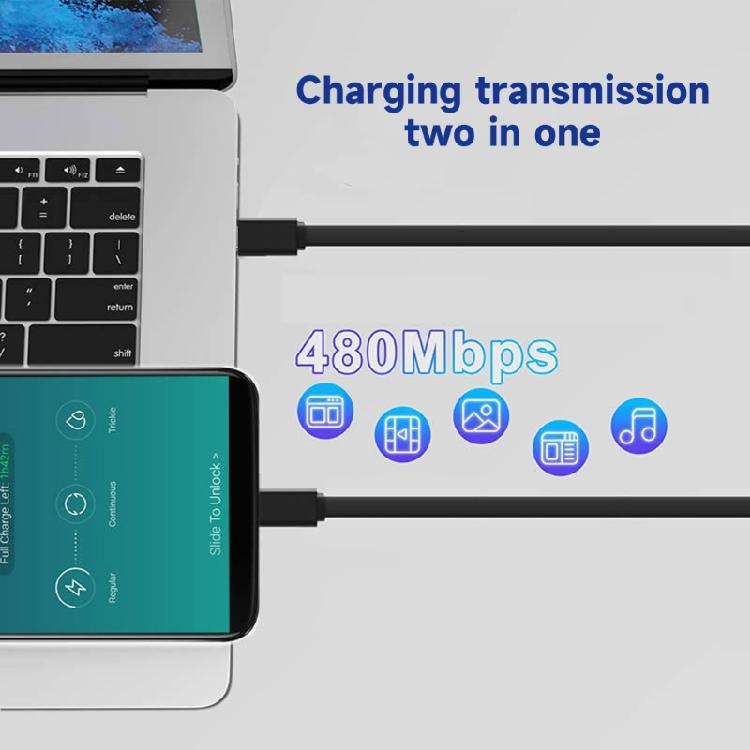Type C Charging Cable up to 100cm, Supports QC/PD Fast Charging, 60W Power Out