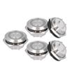 5Pcs Momentary Push Button Switch Metal Auto Reset Ultra Thin Waterproof with LED 19mmDC3~6V Yellow