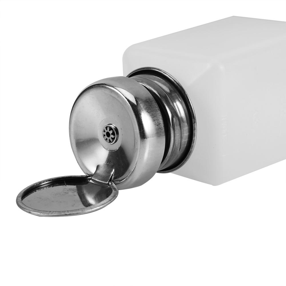 200ML Pump Dispenser Alcohol Polish Makeup Cleanser Liquid Remover Cleaner Empty Nail Bottle