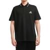 adidas M Sl Pq Ps Logo Athleisure Casual Sports Short Sleeve Polo Shirt Black Men's GK9027