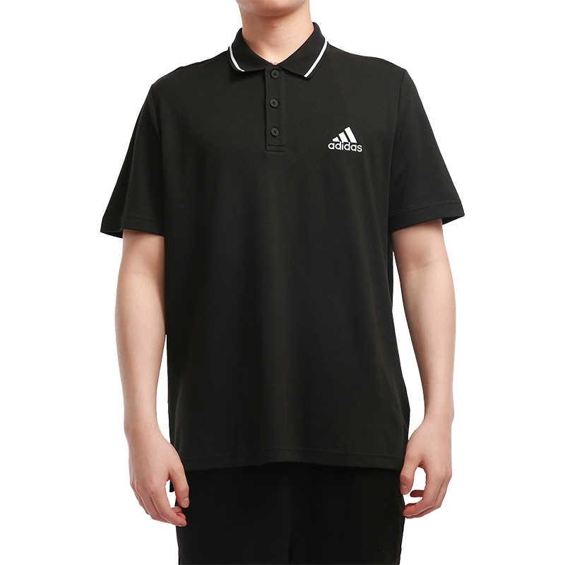 adidas M Sl Pq Ps Logo Athleisure Casual Sports Short Sleeve Polo Shirt Black Men's GK9027